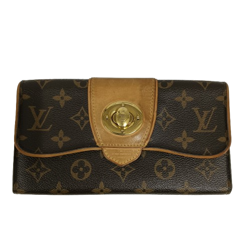 LOUIS VUITTON Wallet Boetie Brown
