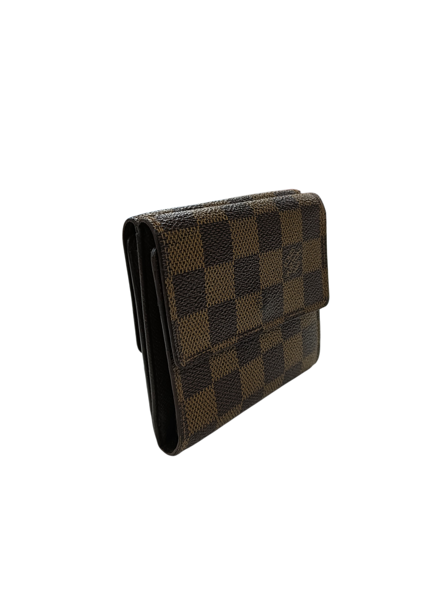 LOUIS VUITTON Wallet Damier N61652 Brown Stain/Damage SP0949