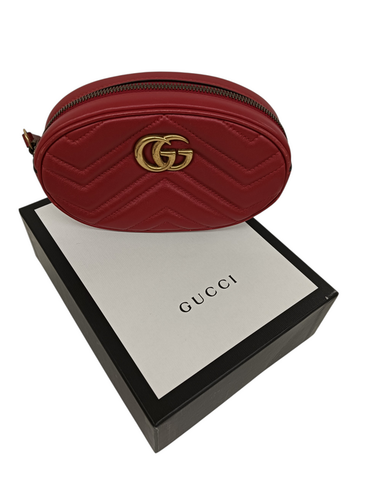GUCCI Waist Bag 476434 493075 Red