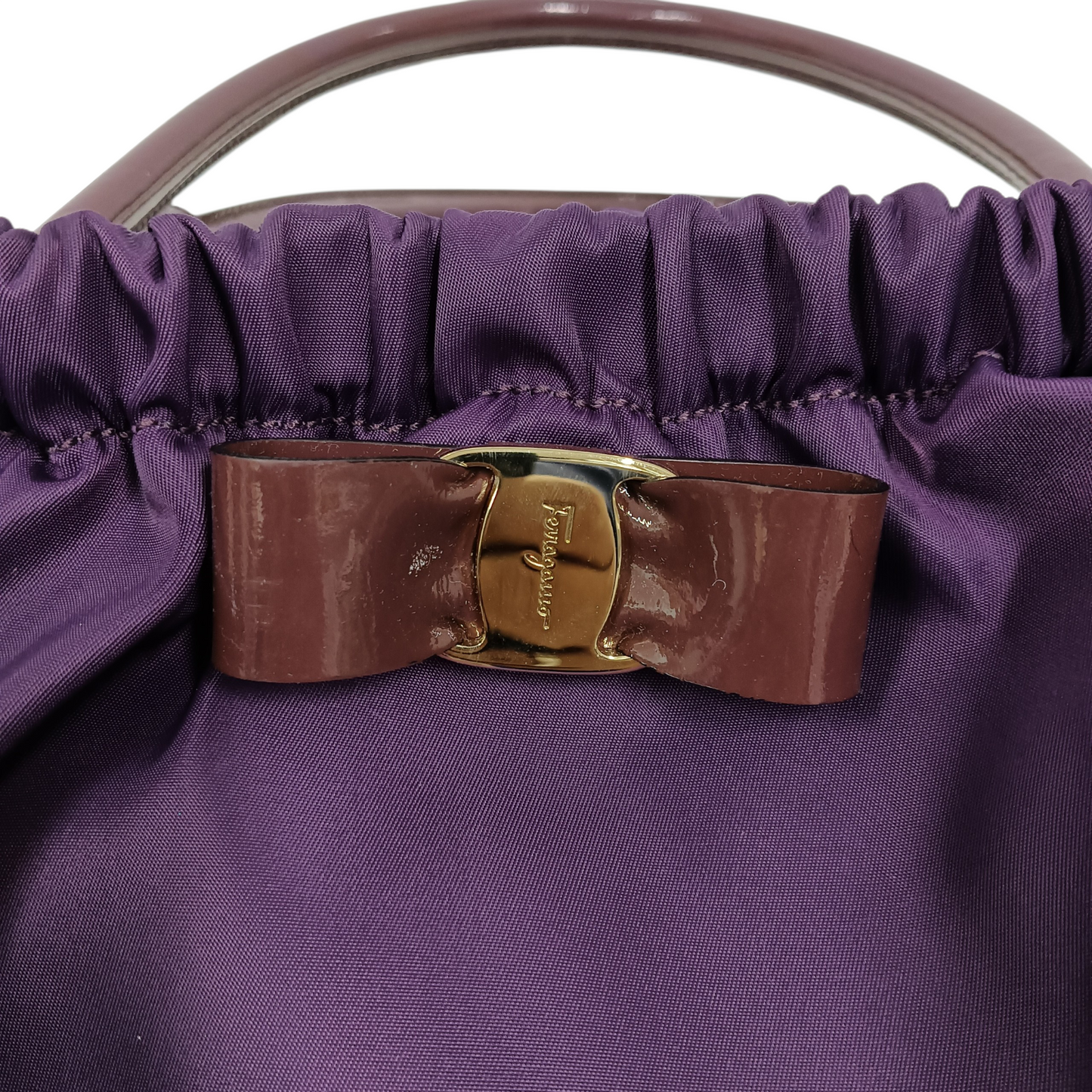 Salvatore Ferragamo Tote Bag AU-21/C784 Purple Sticky
