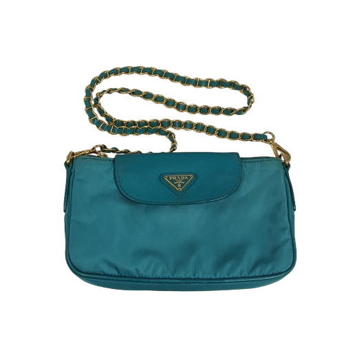 PRADA Shoulder Bag BT0779 Blue **Scratch/Stain