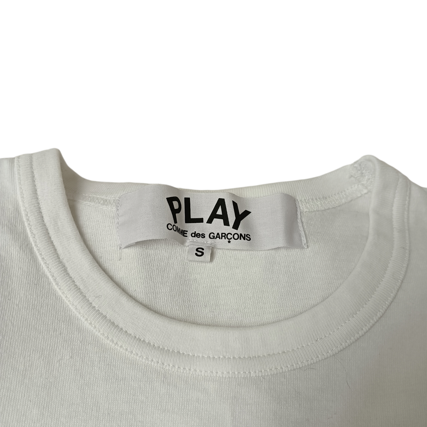 PLAY COMME DES GARCONS T-shirt SIZE S Lady's White AE-T102