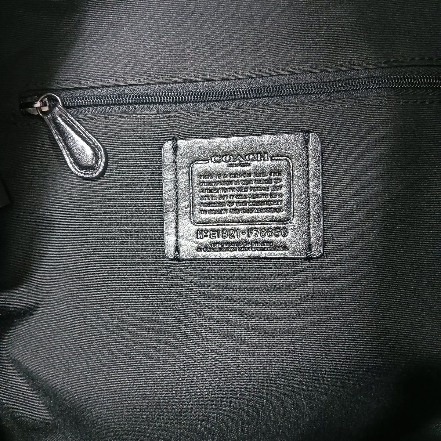 COACH Rucksack F76656 Black Damage