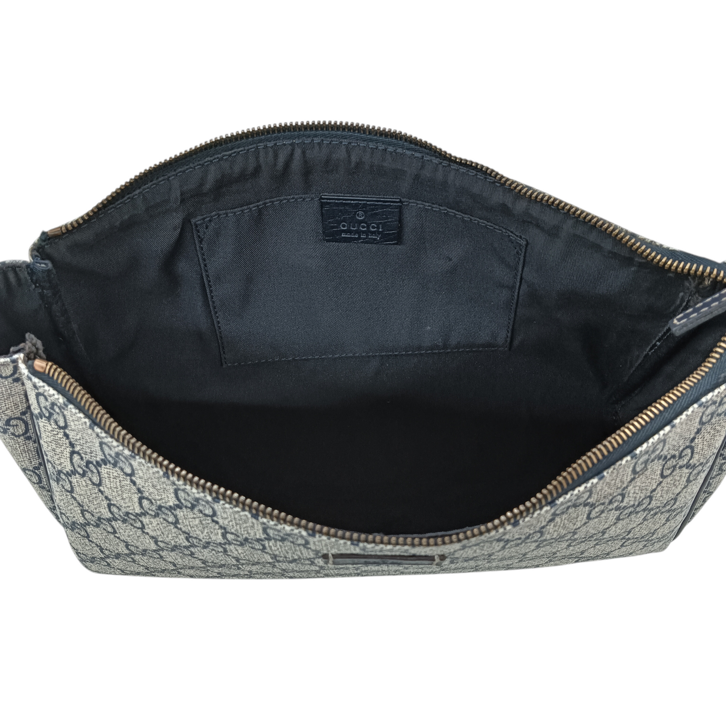 GUCCI Second Bag 130653 213317 Rank (B) Beige/Navy