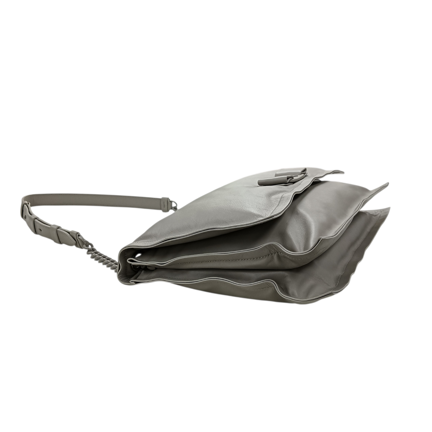 Salvatore Ferragamo Shoulder Bag Gray VIVA BOW GG-211189
