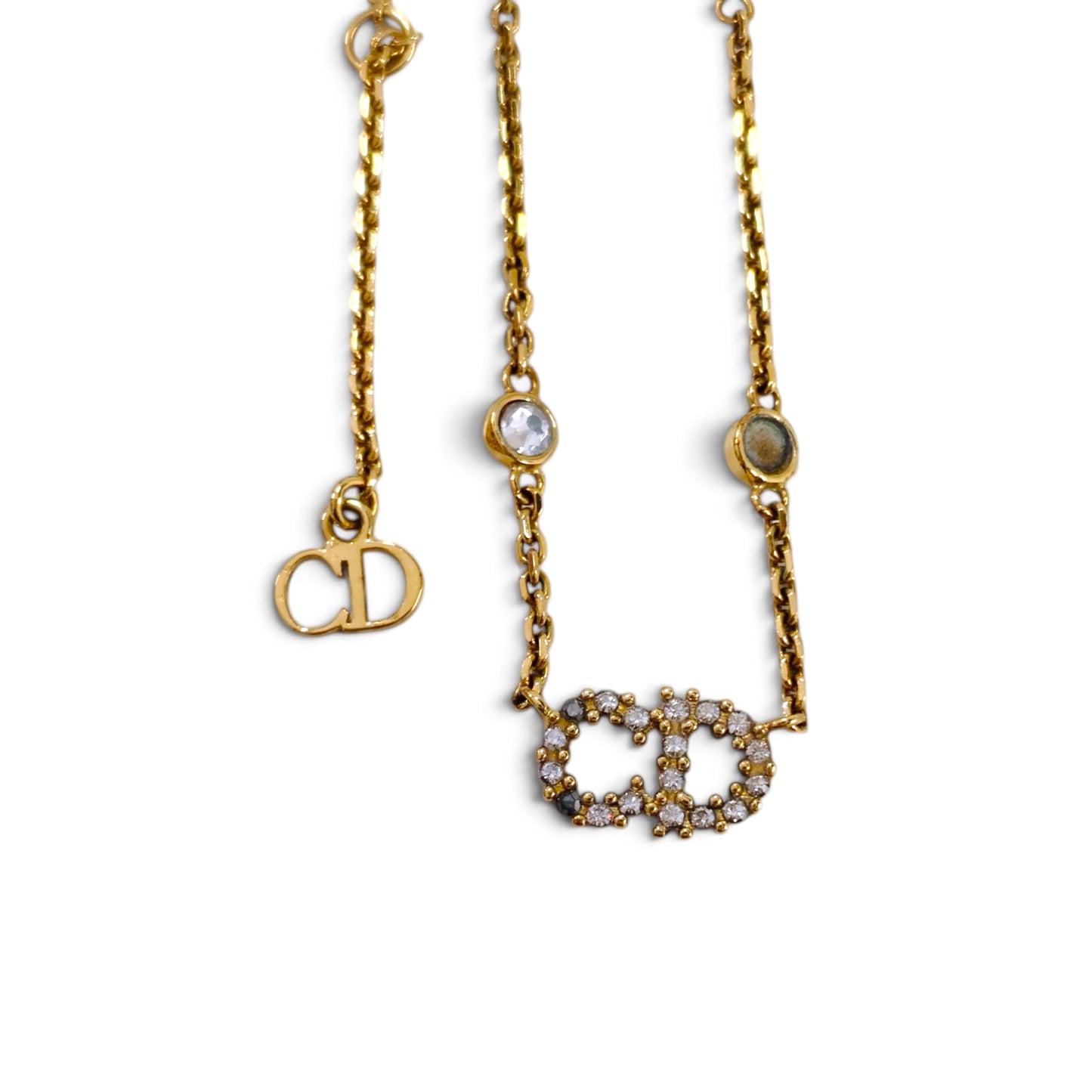Christian Dior Necklace Gold Rank B *without part*