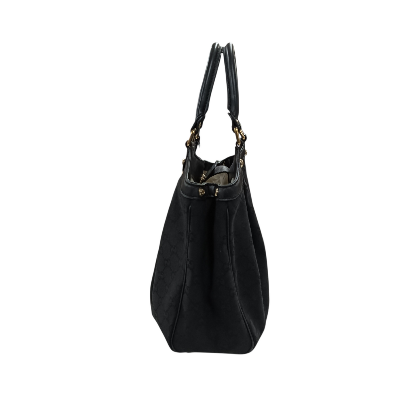 GUCCI Shoulder Bag 211944 Black Stain/Damage