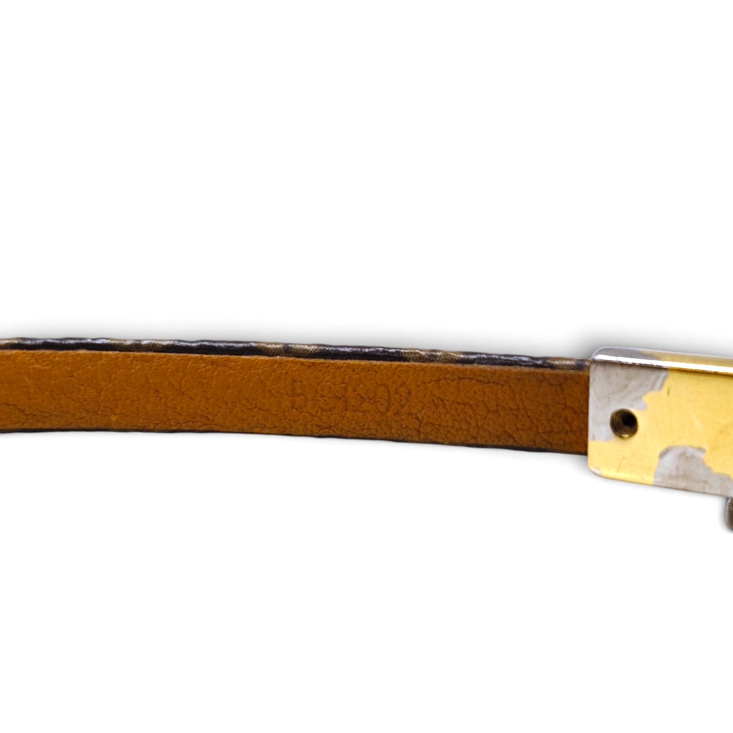 LOUIS VUITTON Bracelet Brown M8011E Rank B *Scratch*
