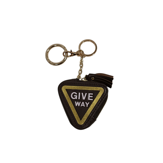 GOOD GRIEF Key Ring Brown
