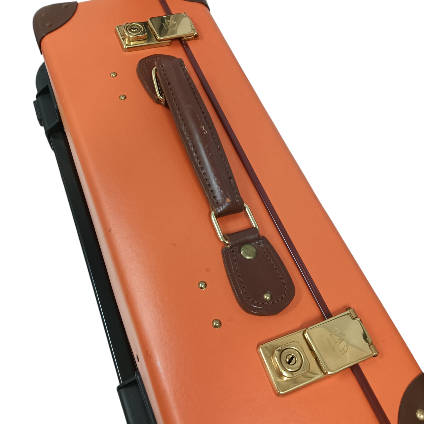 GLOBE-TROTTER Carry Bag Orange MADE IN ENGLAND