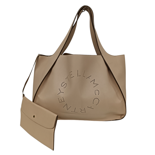 STELLA McCARTNEY Handbag 502793 Rank C Beige Damage