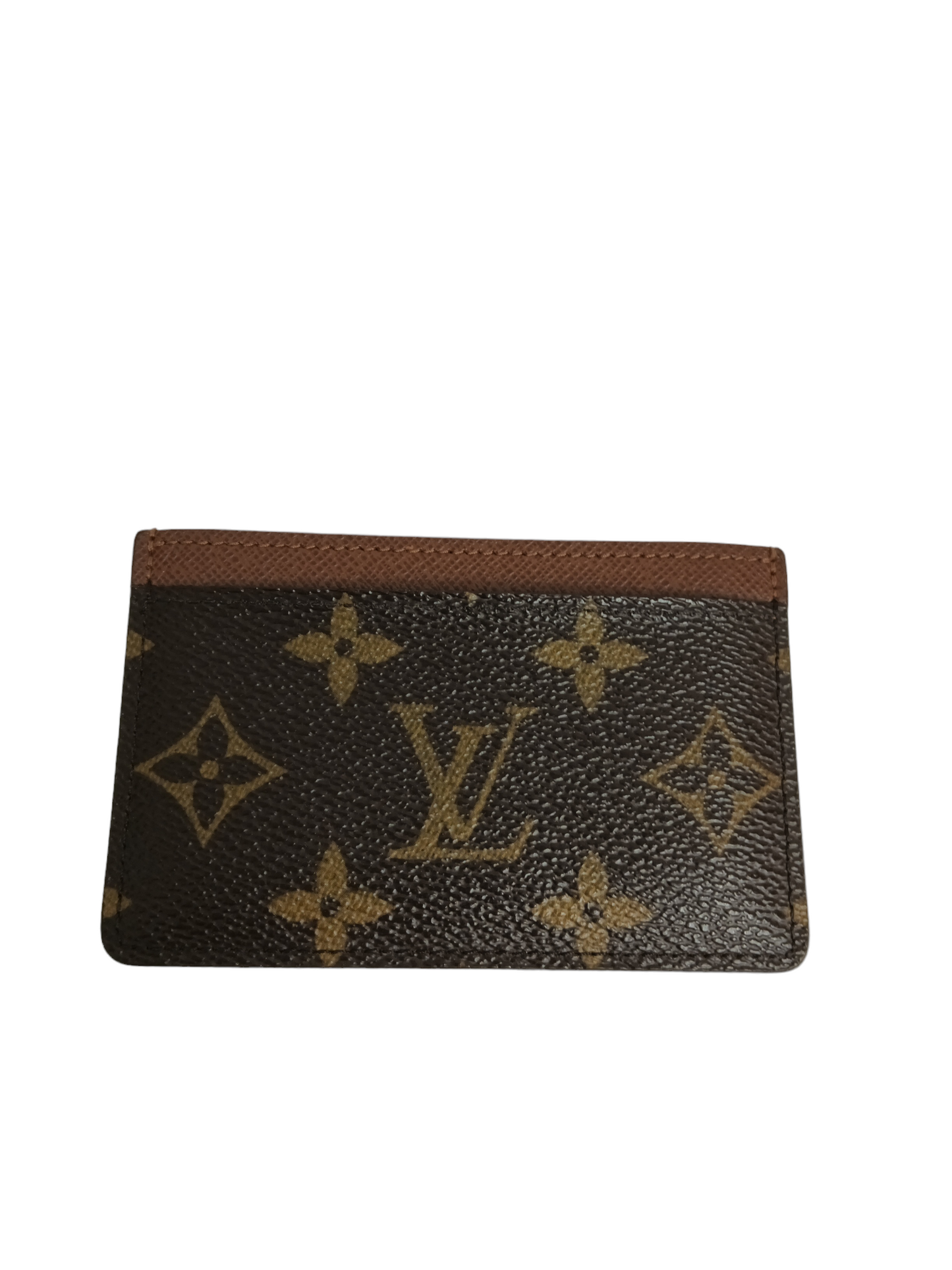 LOUIS VUITTON CARD CASE MONOGRAM SP8075 BROWN RANK(A)