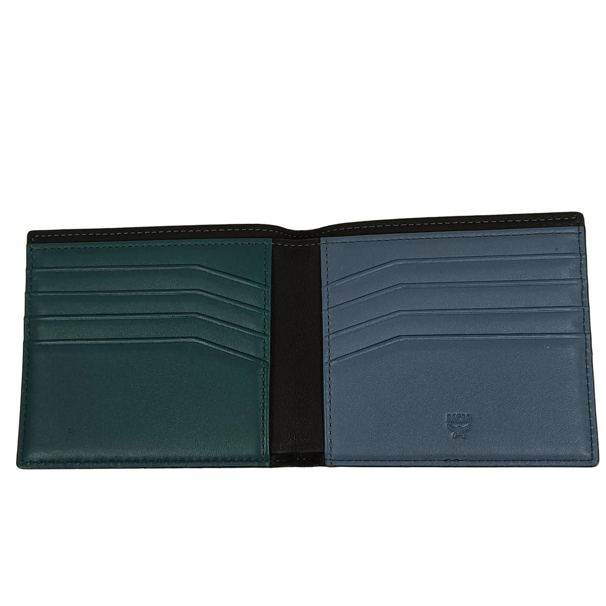 MCM Wallet MXS8ACE73BK001 Black/Green