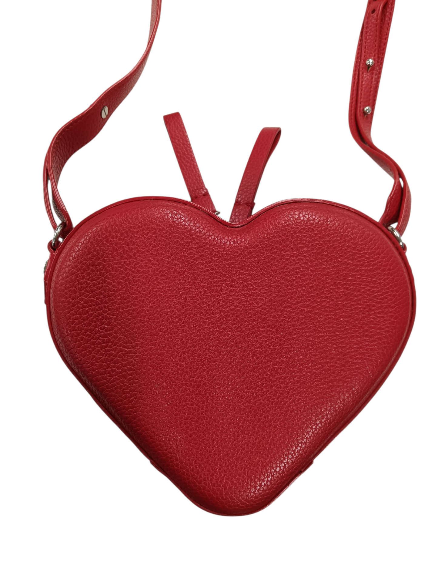 Vivienne Westwood Shoulder Bag Louise Heart Faux Leather Red