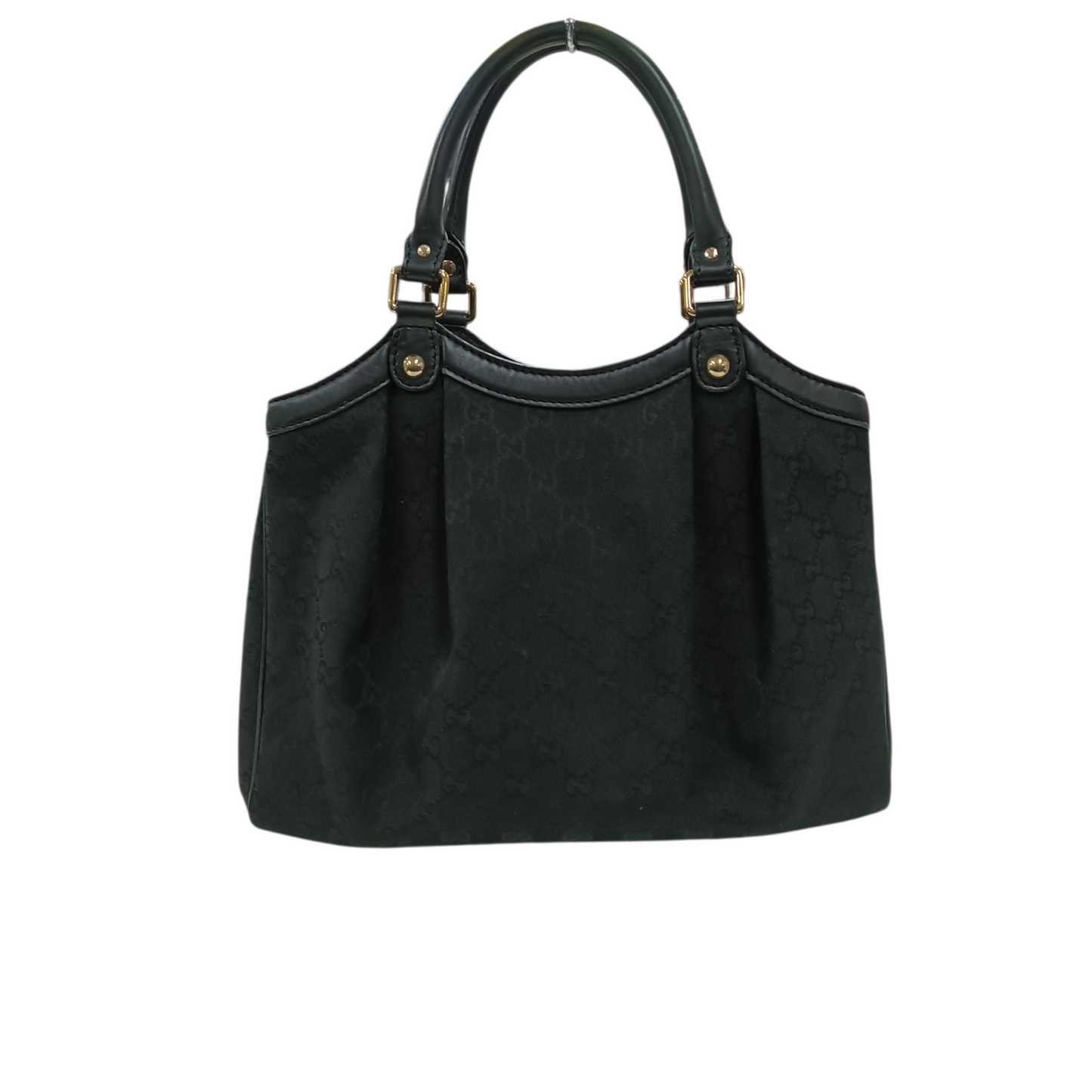 GUCCI Shoulder Bag 211944 Black Stain/Damage