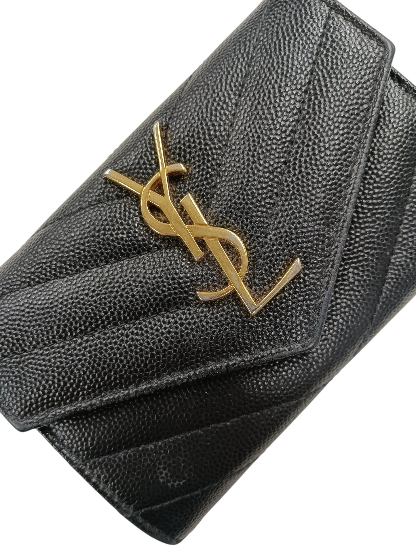 Saint Laurent Paris Card Case Black 1021 414404