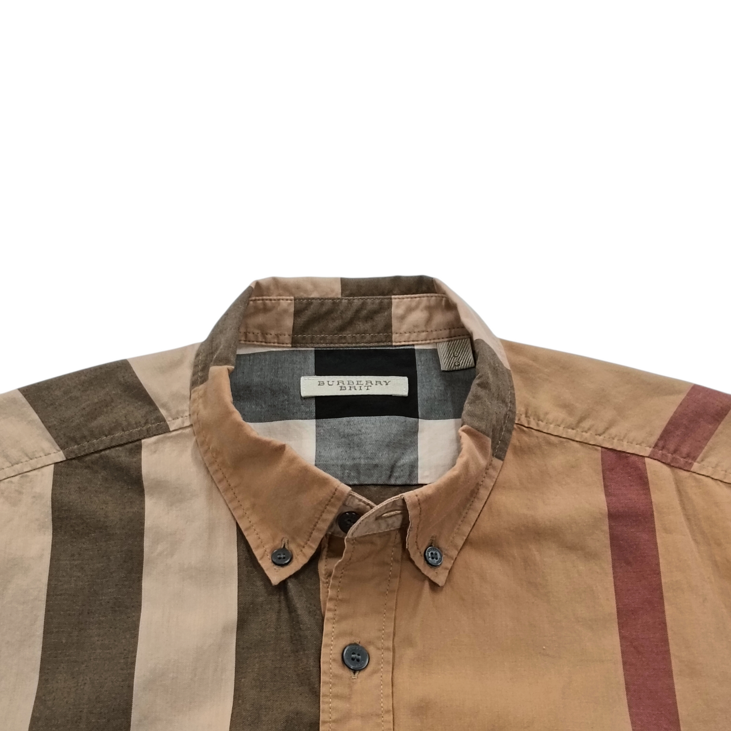 BURBERRY BRIT Shirt Size L Men Brown THTHAGAR129SAM