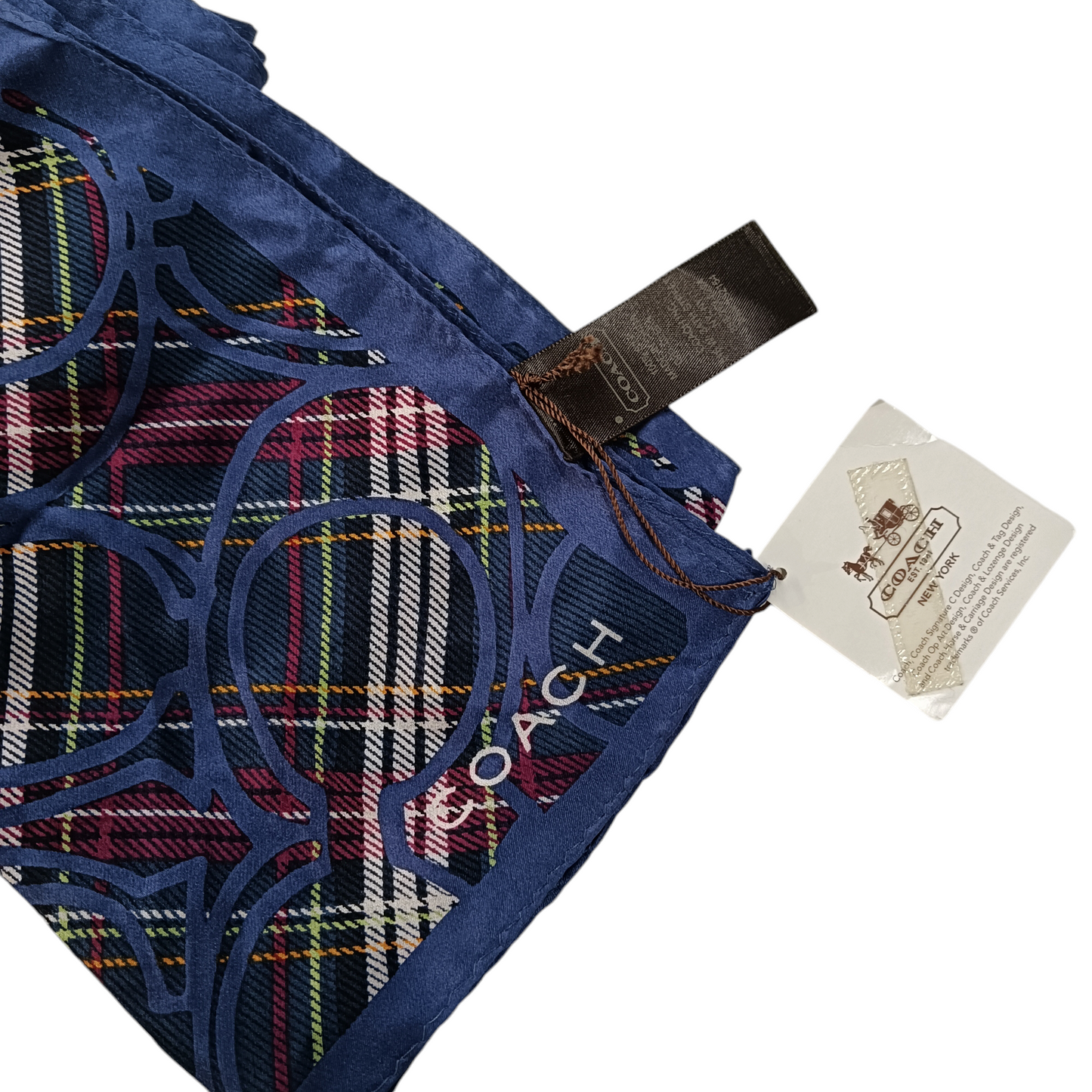 COACH SCARF NAVY