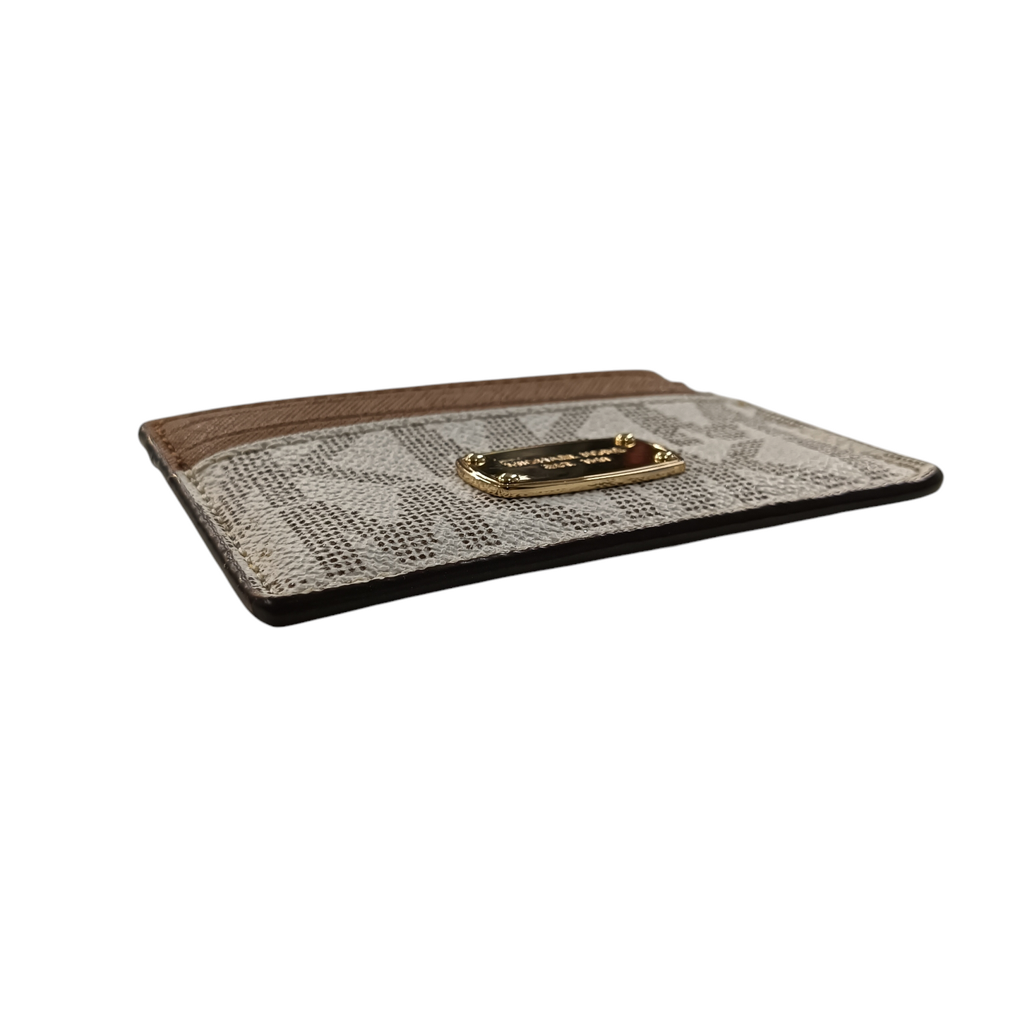 MICHAEL KORS CARD CASE BEIGE/WHITE