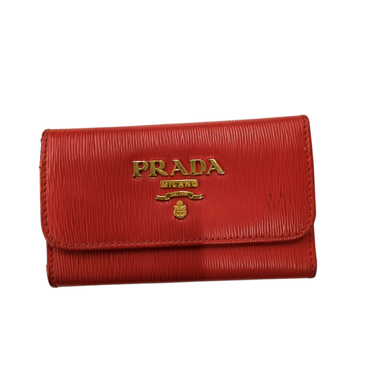 PRADA Key Case 181I Red