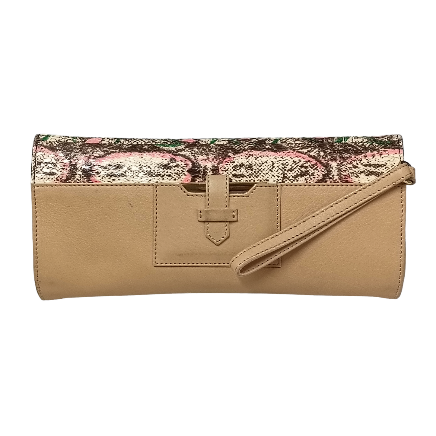 FENDI Clutch Bag Beige 8P069