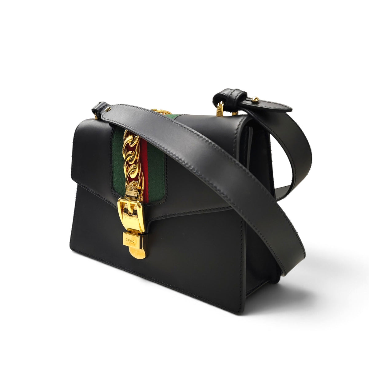 GUCCI Shoulder Bag 421882 525040 Black Rank AB