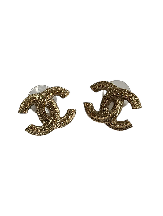 CHANEL Earring B17 Silver