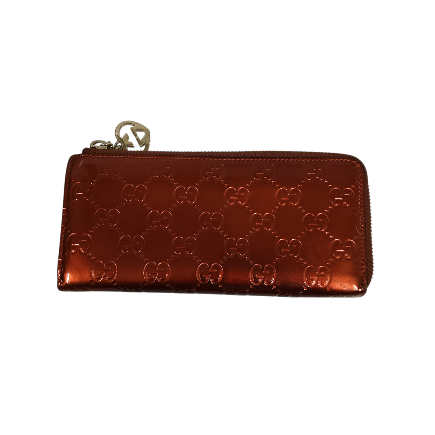 GUCCI Long Wallet 295671 Orange And Brown