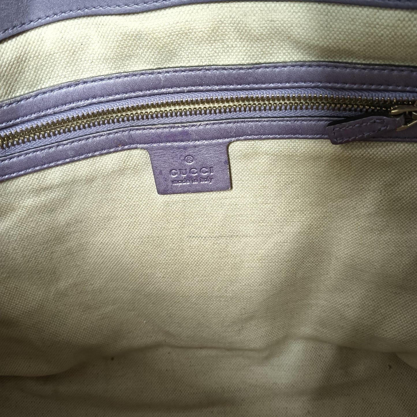 GUCCI Handbag 257069 Purple/Brown **Stain/Damage