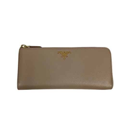 PRADA Long Wallet Ivory