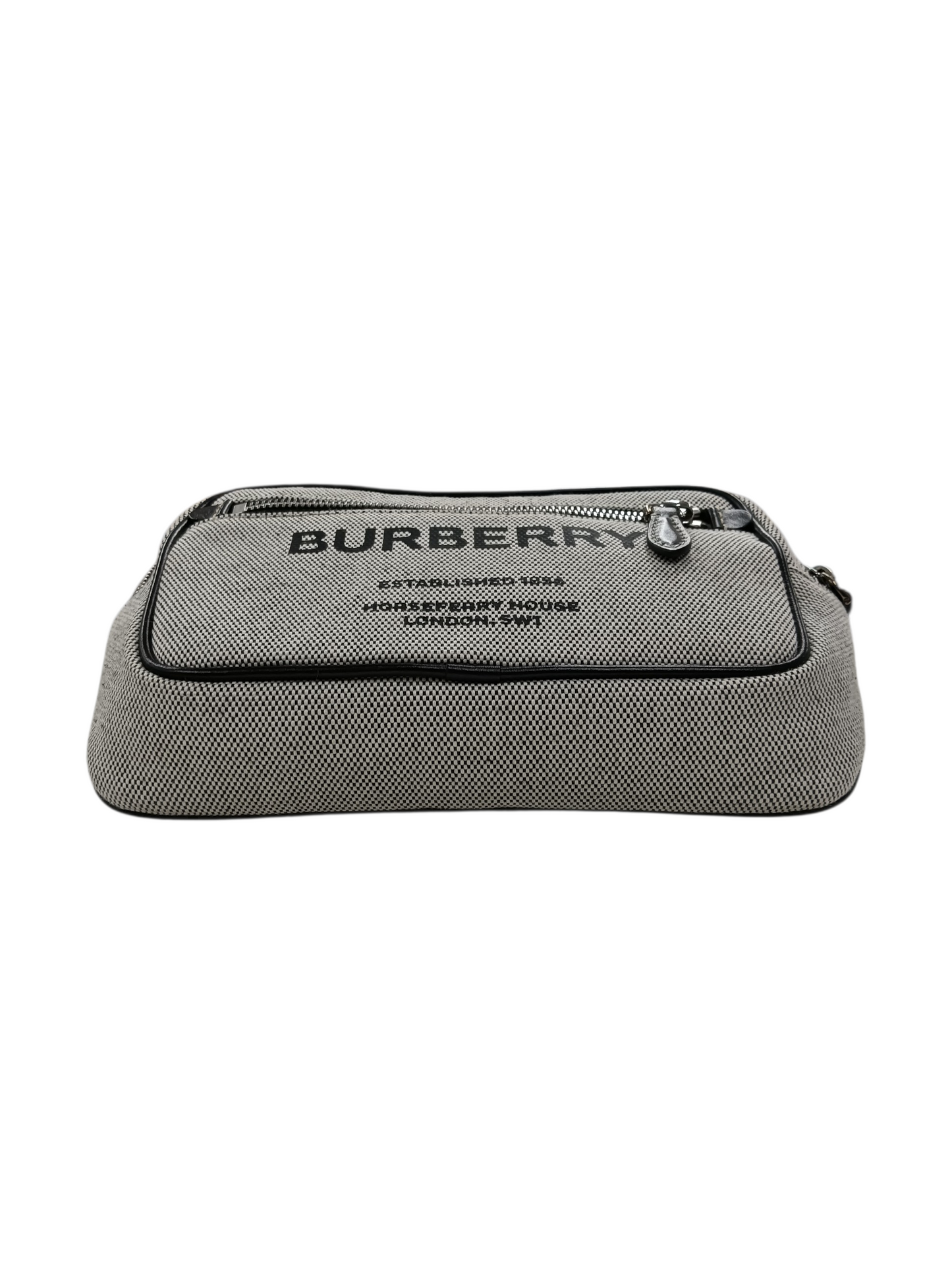 BURBERRY Waist Bag Gray/Black 8038902