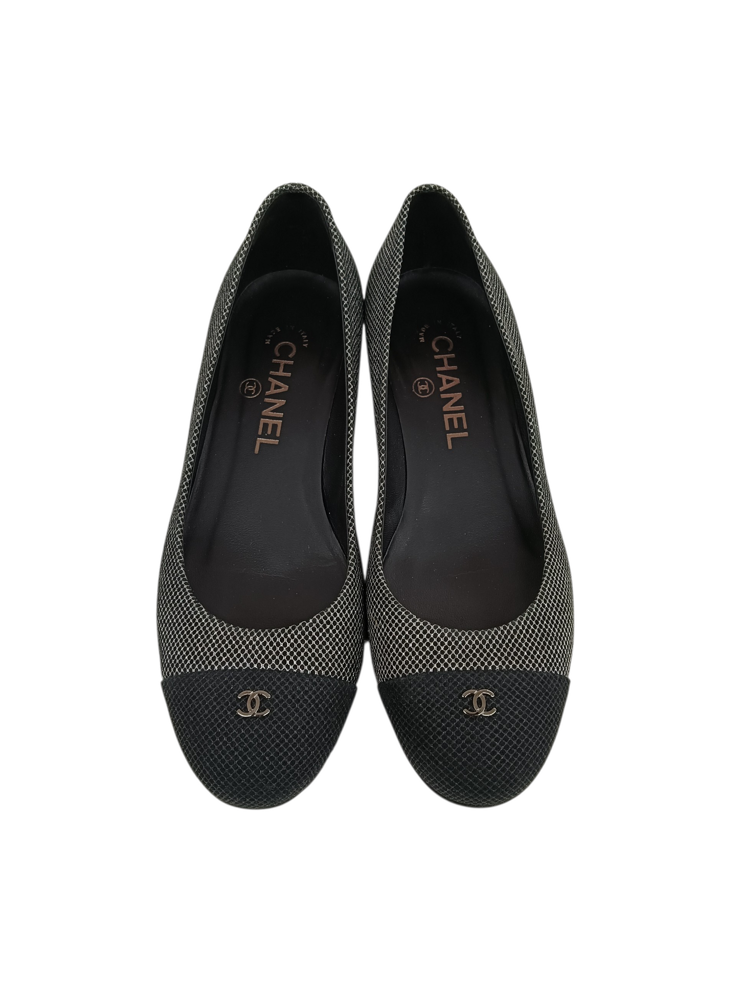 CHANEL Pumps 36C Gray G28429