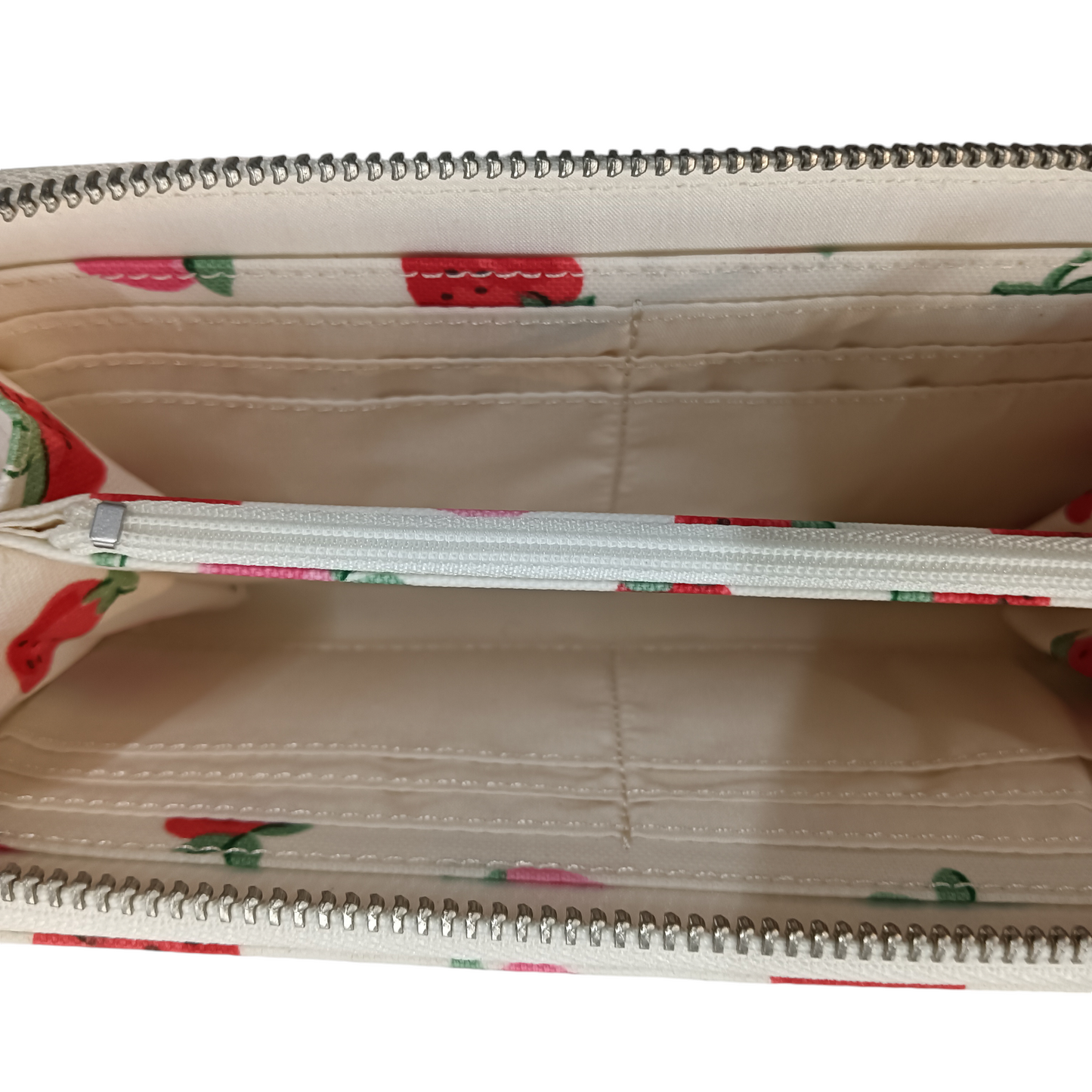 CATH KIDSTON LONG WALLET STRAWBERRY WHITE/RED