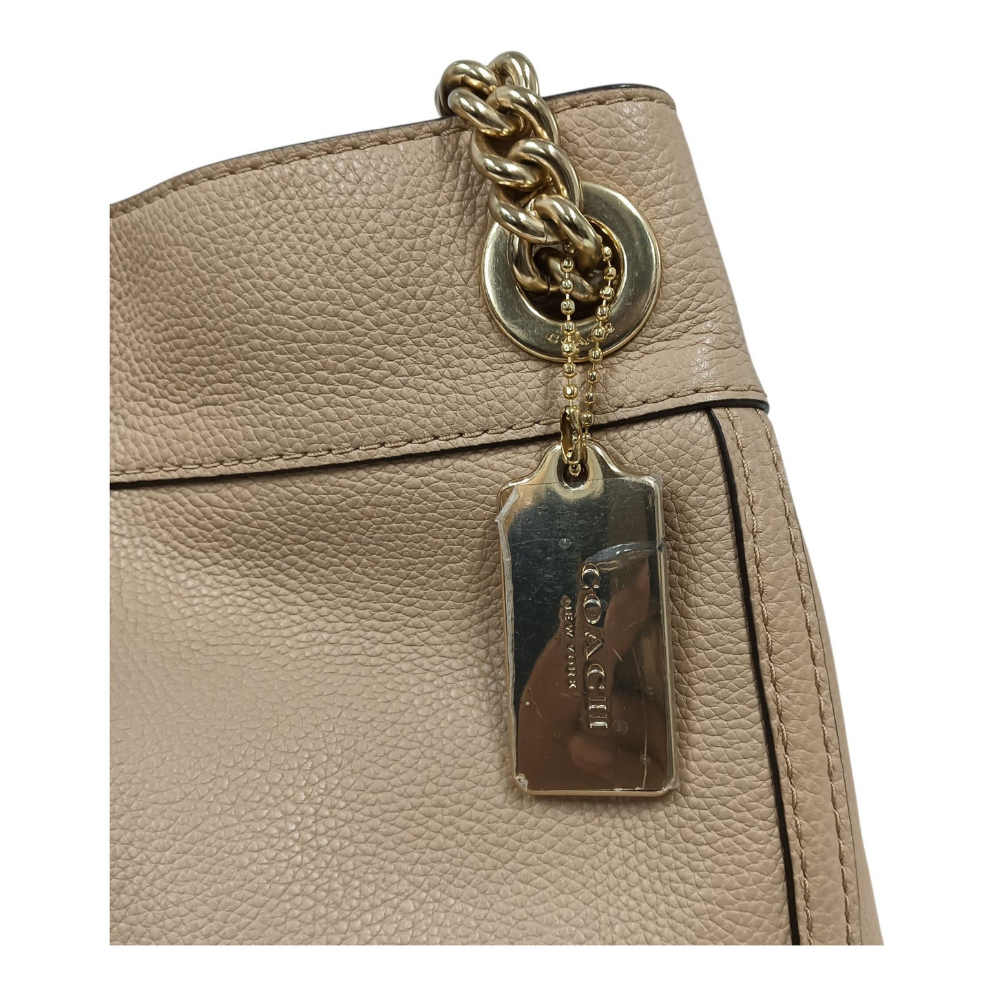 COACH Shoulder Bag FQ36855 Beige **TAG DAMAGE