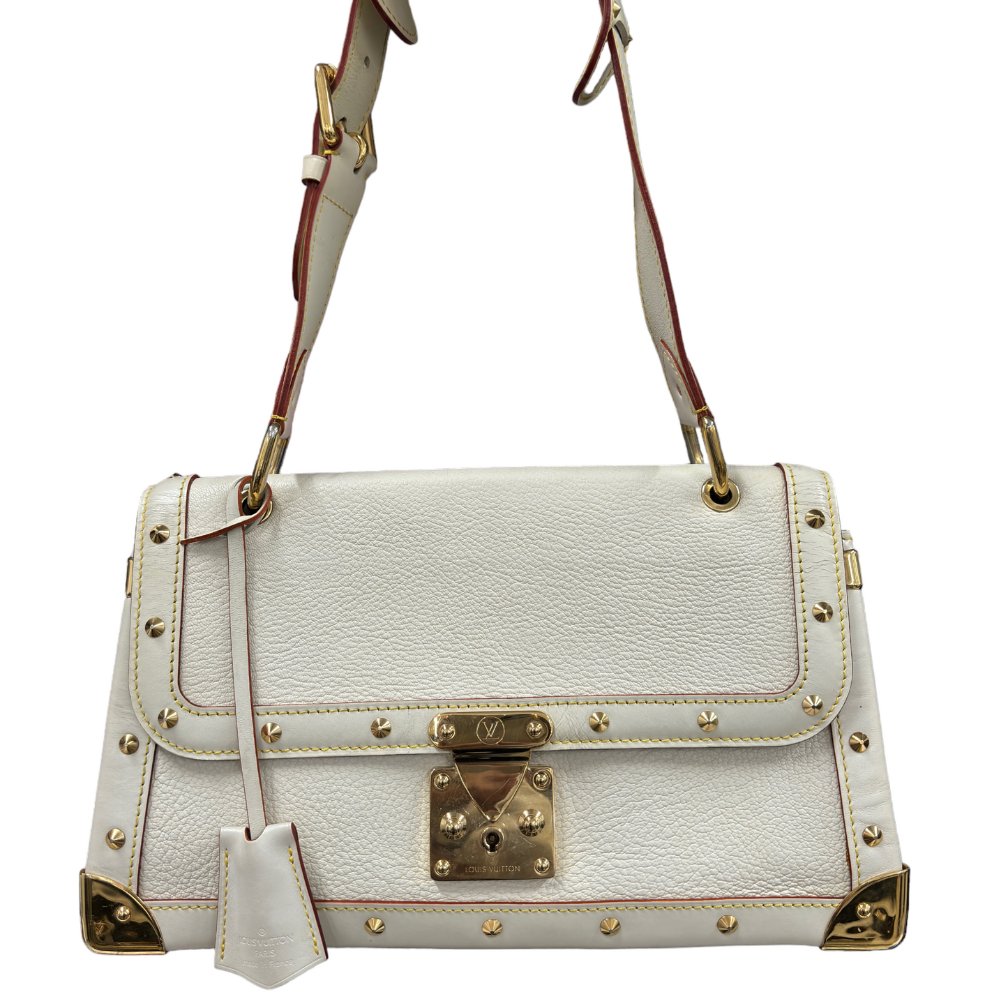 LOUIS VUITTON Bag Suhari Turntove White/Gold DU1024