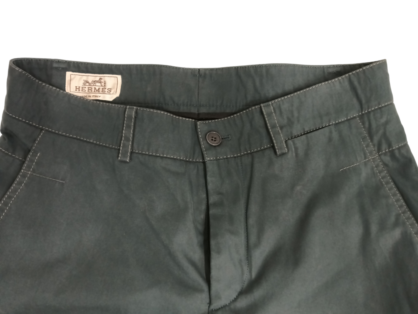 HERMES PANTS NAVY PR06-065 16504000 165040H765 SIZE 38 RANK (B)