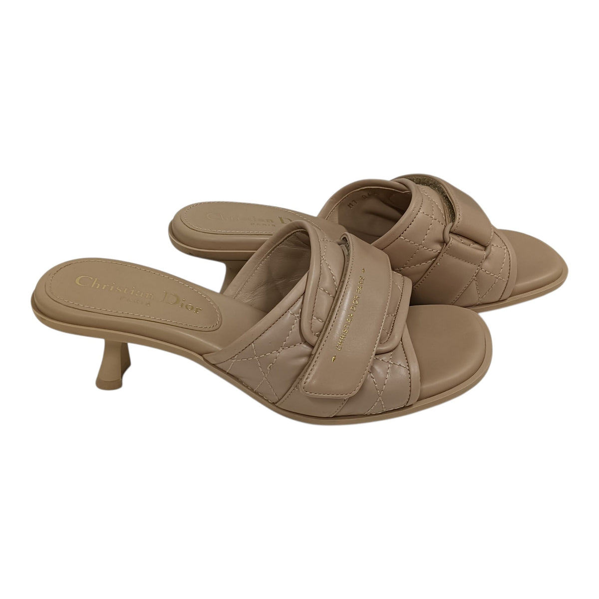 Christian Dior Sandal 36 Lady's      Beige MT-0622