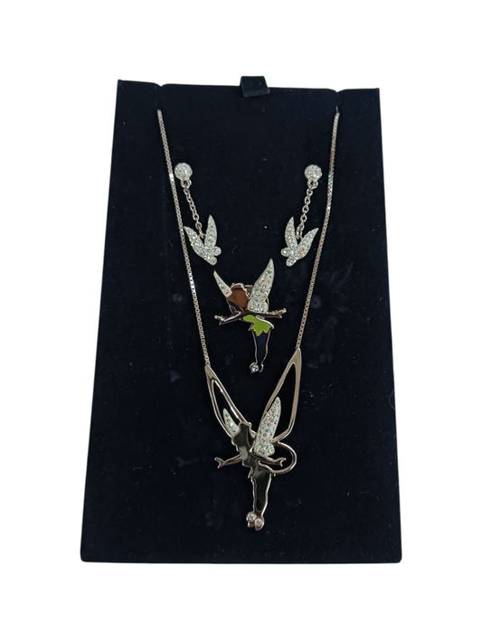 SWAROVSKI Necklace With Earring TINKERBELL Silver