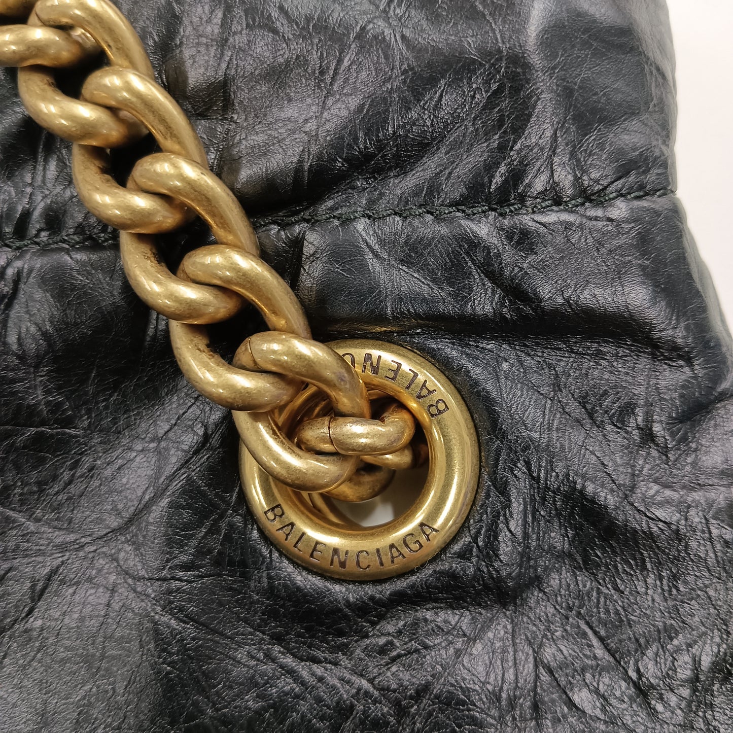 BALENCIAGA Chain Tote Bag 742941 Black