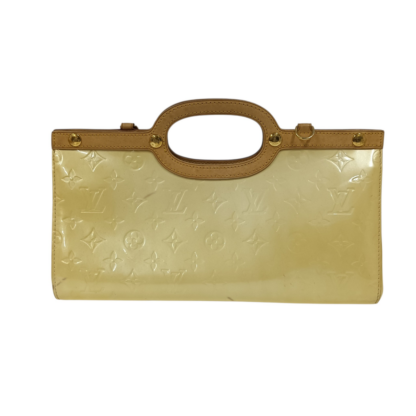 LOUIS VUITTON Handbag Vernis M91374 Yellow **Without Straps