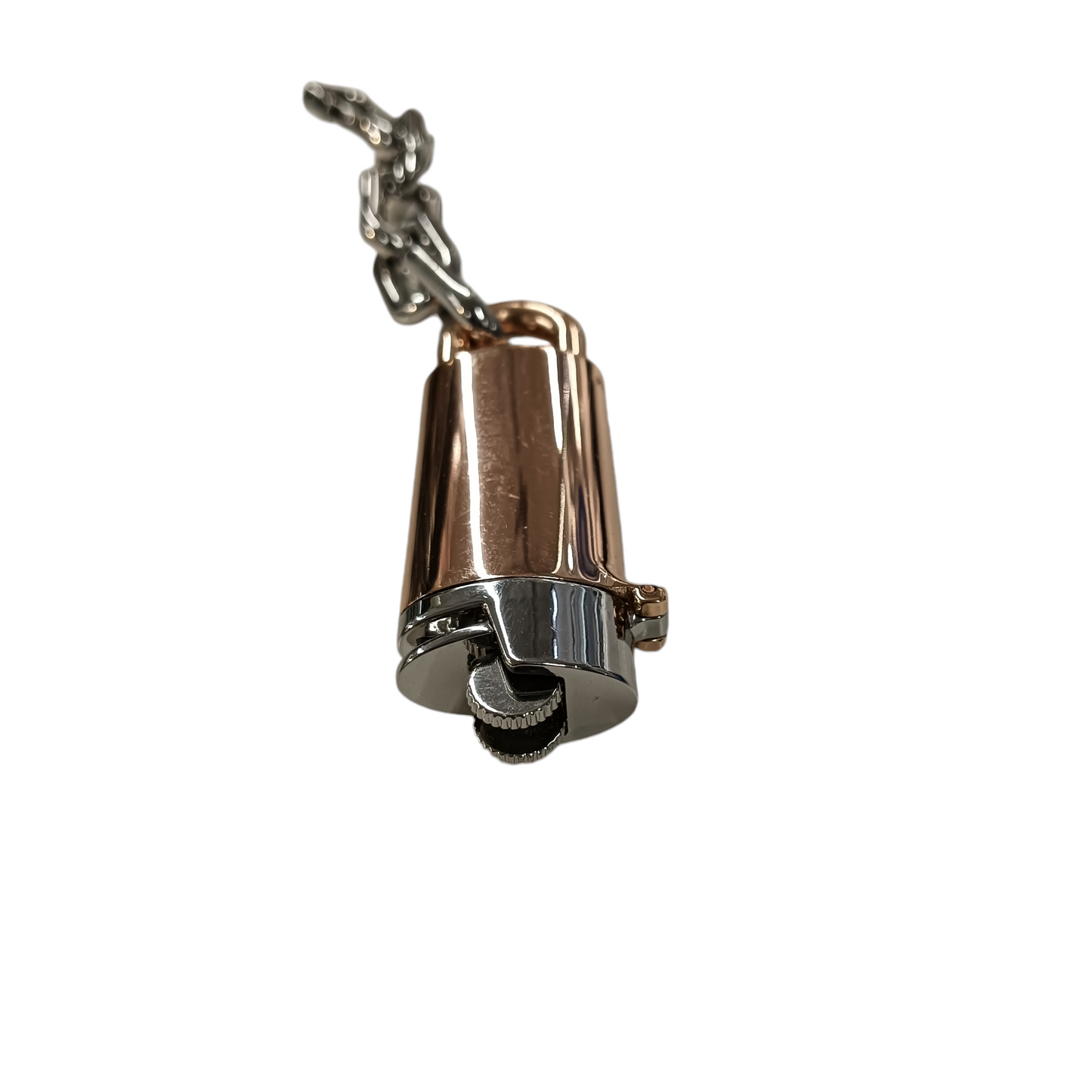 ALEXANDER WANG KEY RING BRONZE/SILVER