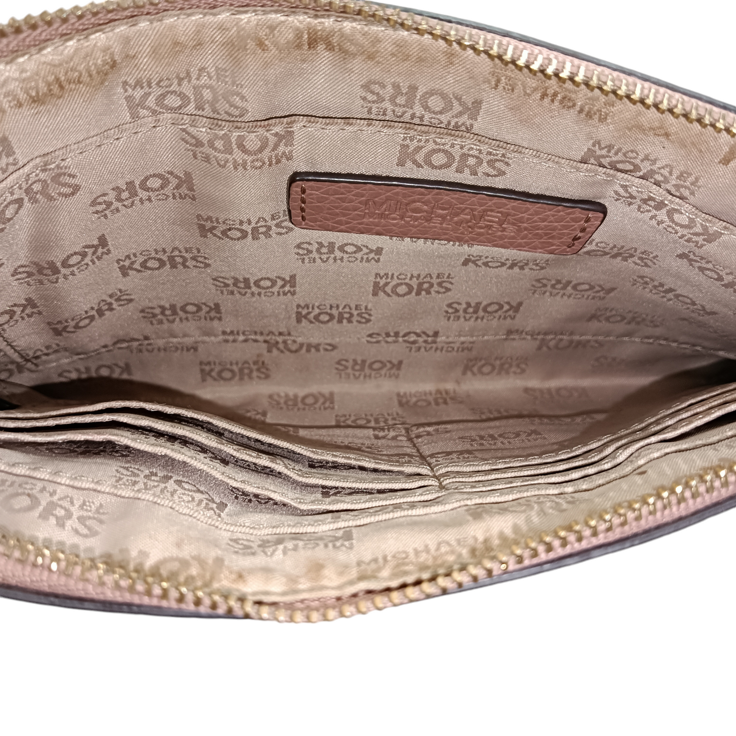 MICHAEL KORS CLUTCH BAG BROWN