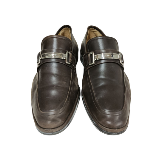 BALLY Loafers Size 8.5 US Mens Brown Scratch F0983
