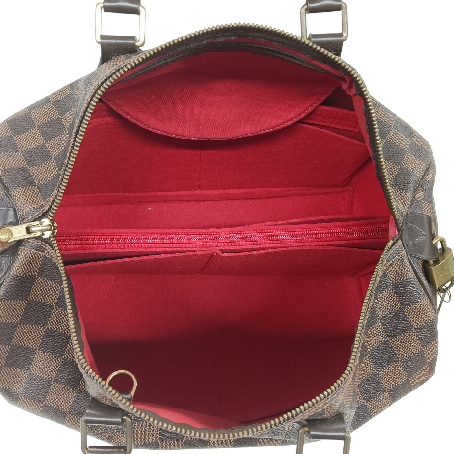 LOUIS VUITTON Bag Damier N41523 Brown Speedy35