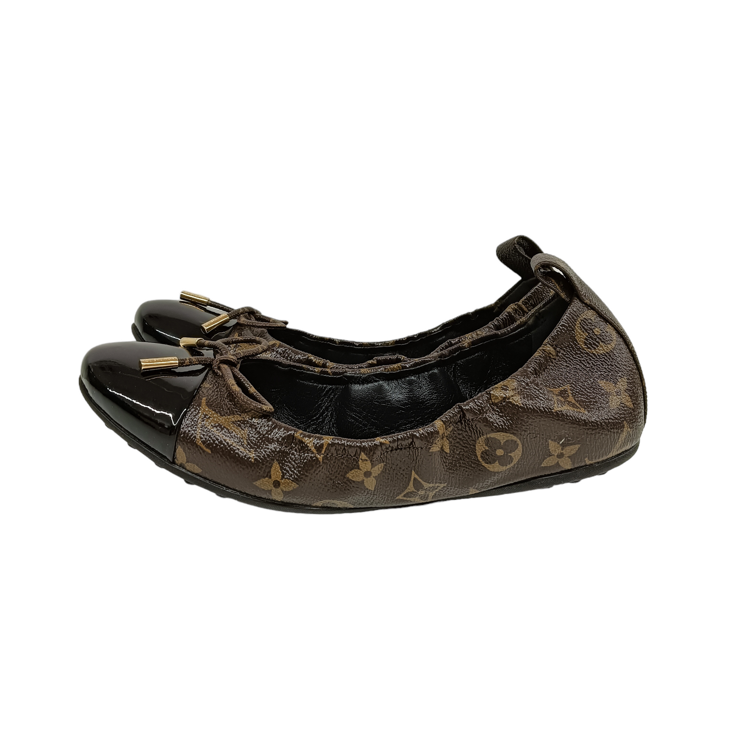 LOUIS VUITTON Flat Shoes 40 Lady's Brown