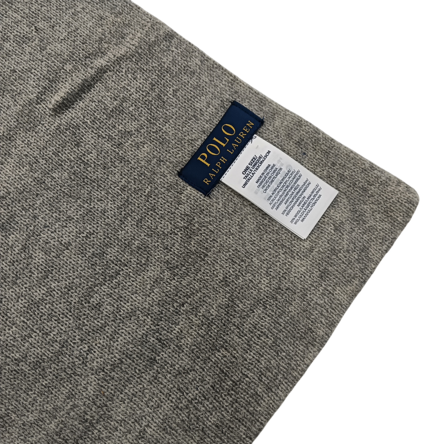 POLO RALPH LAUREN MUFFLER BEAR GRAY