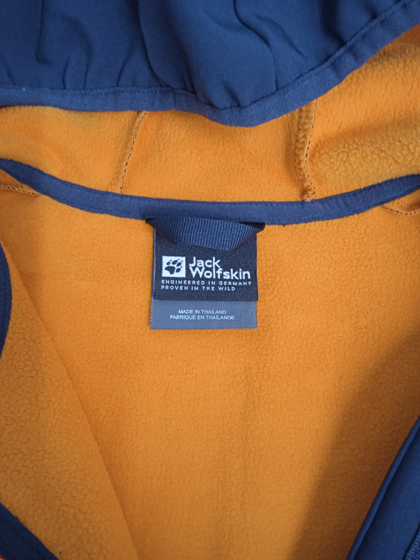 JACK WOLFSKIN JACKET 164 NAVY/ORANGE 1608011