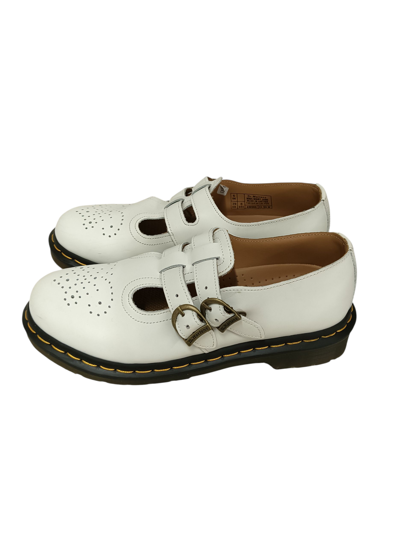Dr.Martens Shoes Size 39 Lady's White AW006