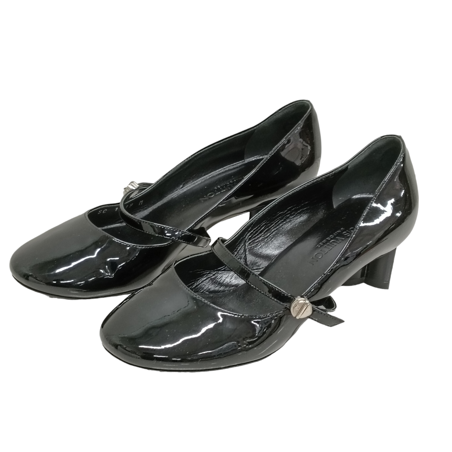 LOUIS VUITTON Pumps SIZE 36 Lady's Black SC1119