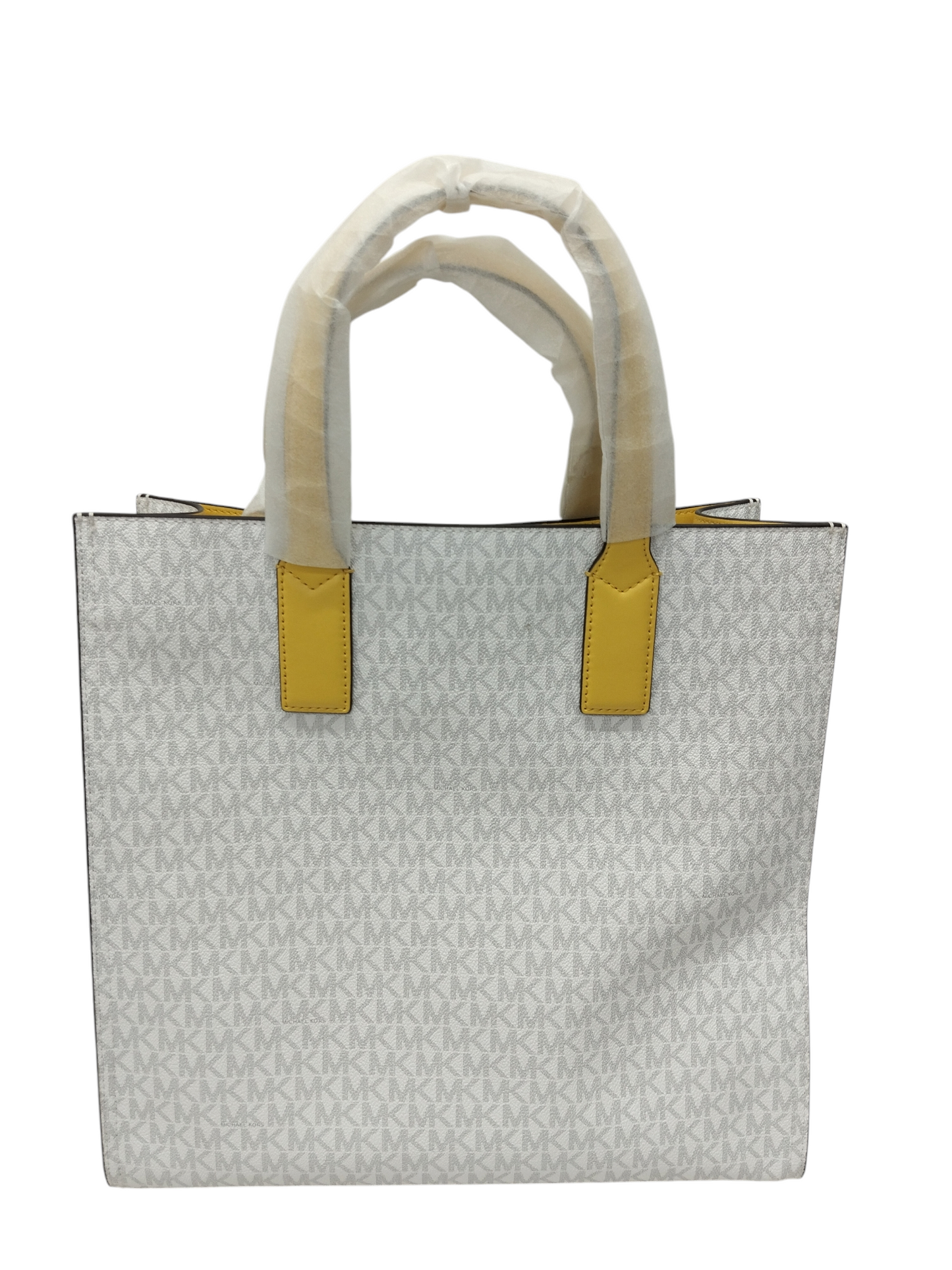 MICHAEL KORS 2WAY BAG WHITE/YELLOW 35T0SY9T78 UNUSED ITEM